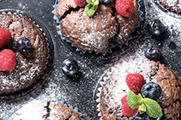 Polychromatic Chocolate Quinoa Cupcakes